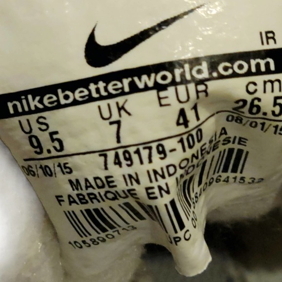 Nike coremotion tr2 white running/training shoes size 9.5 - Picture 7 of 7